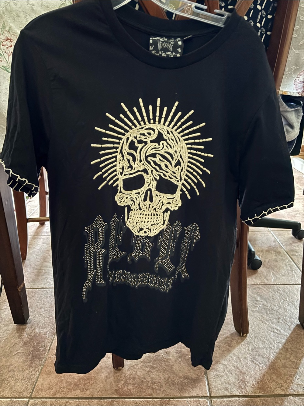 Rebel Vengeance Black Graphic T-Shirt
